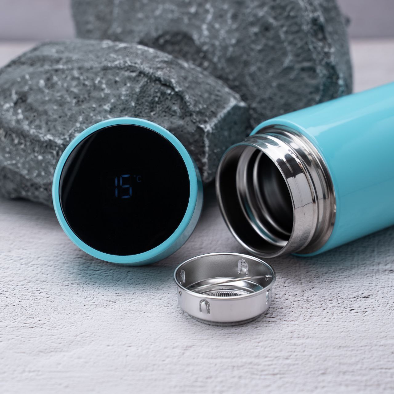 Термос Reactor с датчиком температуры (бирюзовый)-6