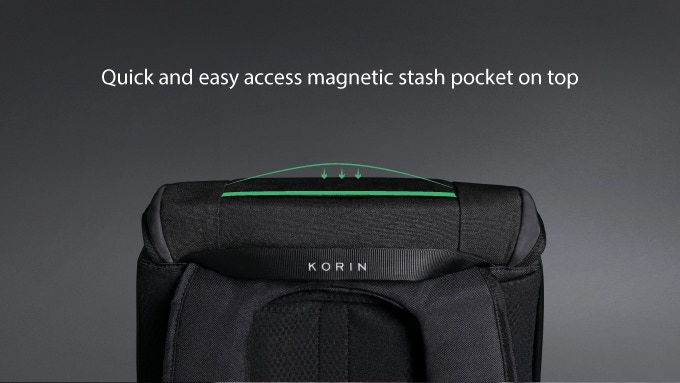 Рюкзак ClickPack X 45х32х15,5 см, с клапаном, черный-15