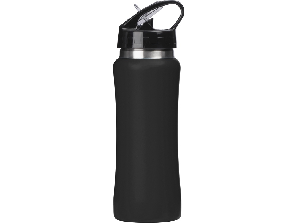Бутылка для воды Bottle C1, сталь, soft touch, 600 мл, черный-5