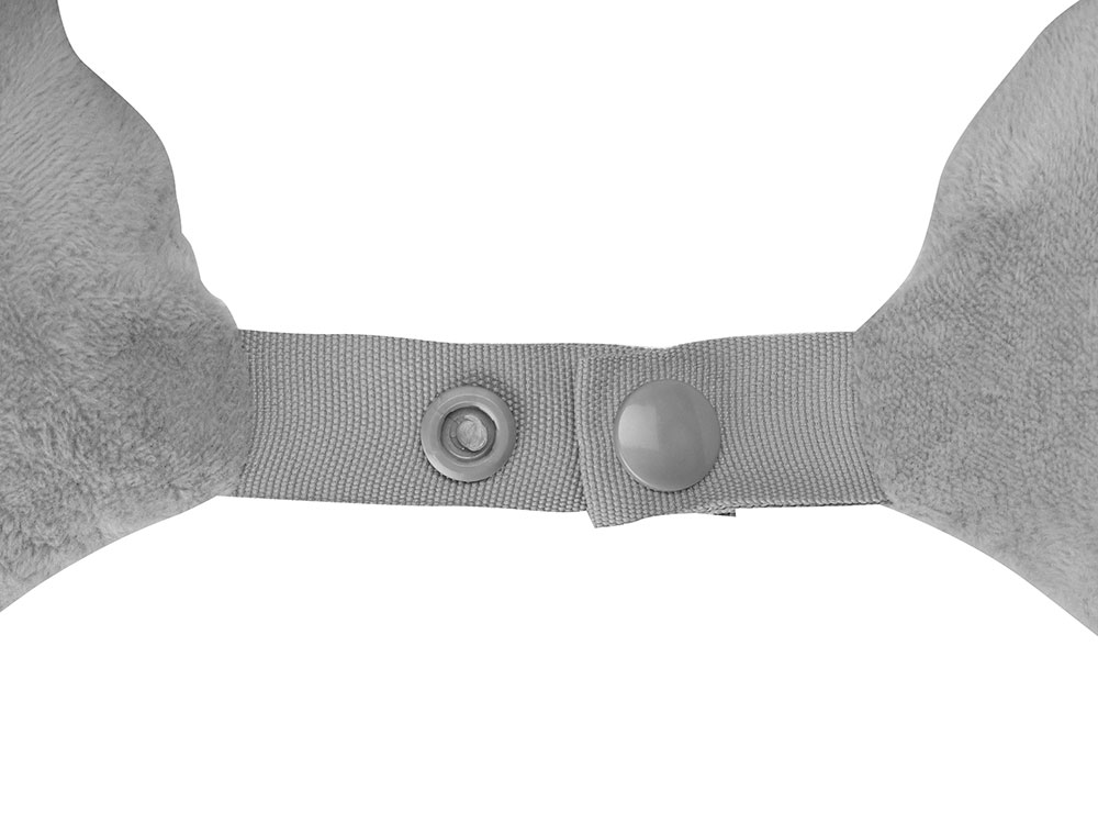 Подушка Basic из микрофибры с эффектом памяти U-shape, серый-4