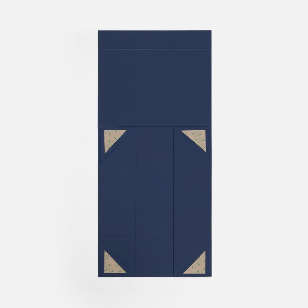 Коробка складная Quadra Fold, темно-синяя-3