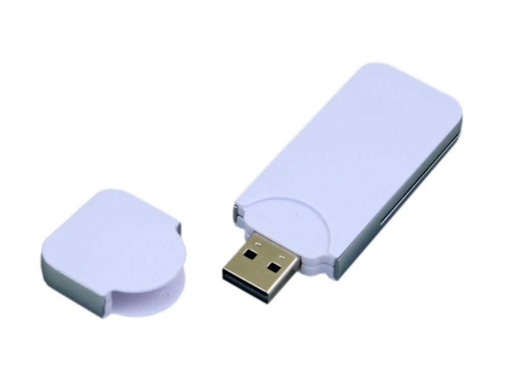 USB-флешка на 16 Гб в стиле I-phone, прямоугольнй формы, белый-1