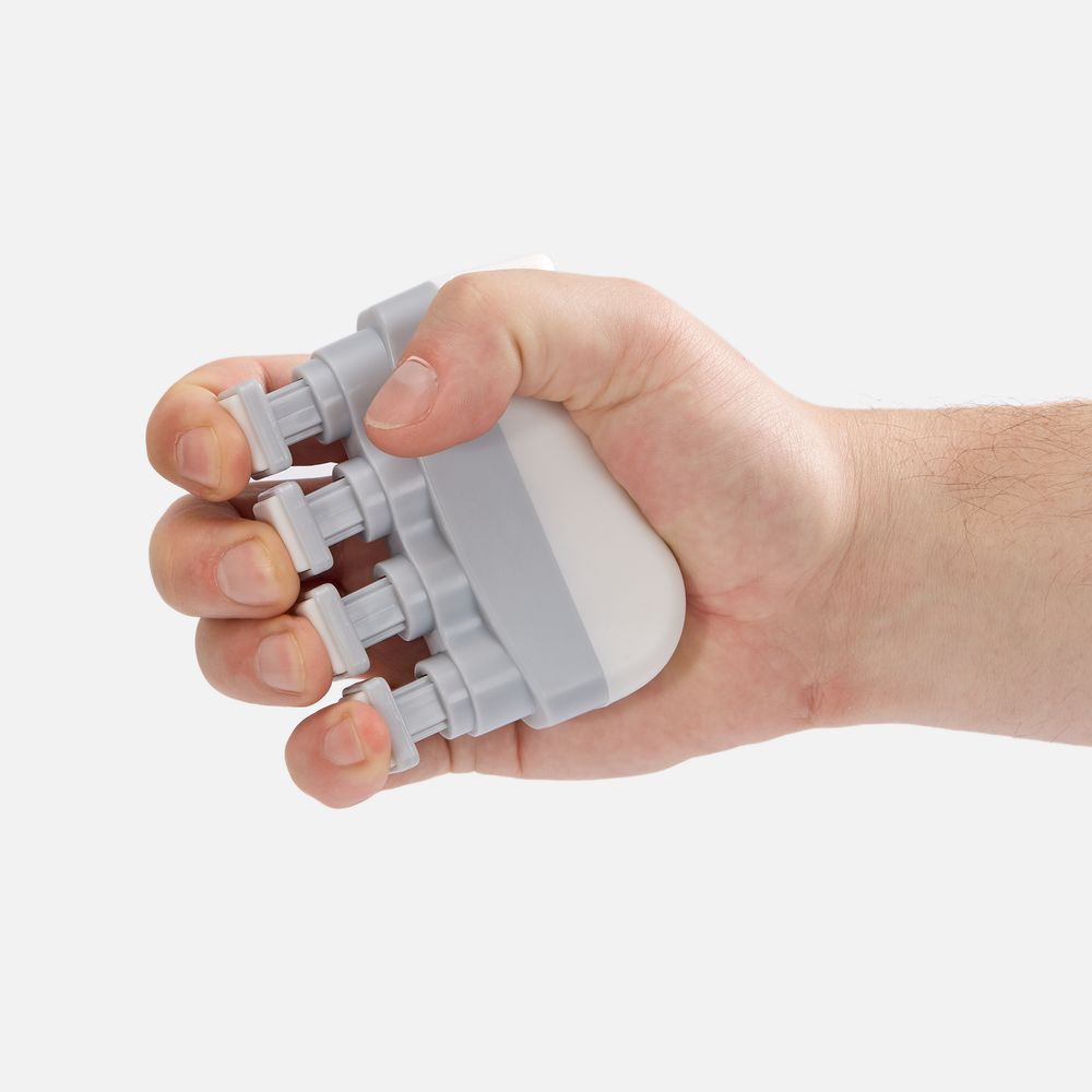 Эспандер кистевой FingerTap, серый с белым-3