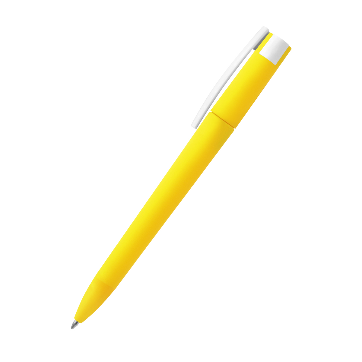 Ручка пластиковая T-pen софт-тач, Жёлтый-1