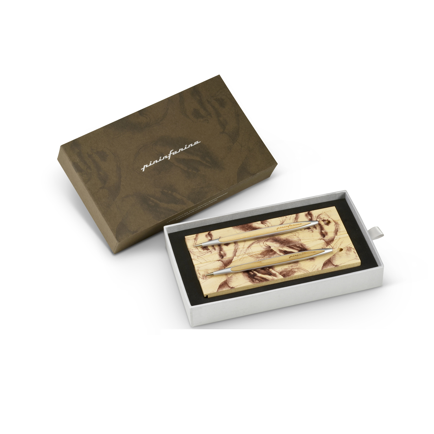 Набор из двух ручек Pininfarina Cambiano BOX CEDARWOOD-1