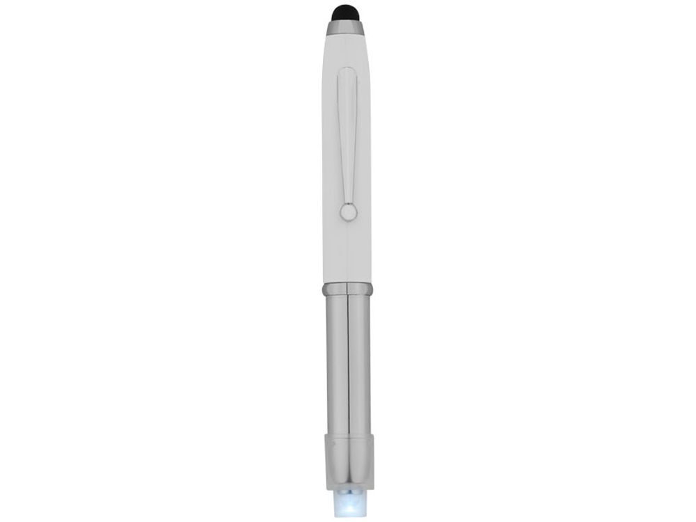 Ручка-стилус шариковая Xenon, белый, синие чернила-2
