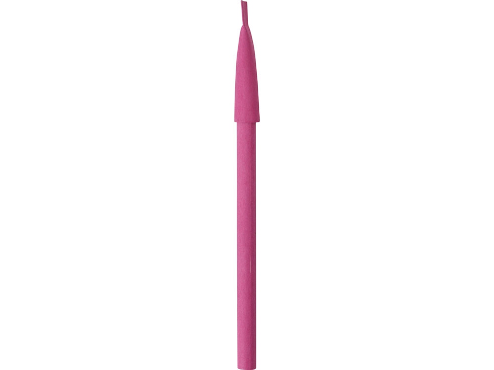 Ручка картонная с колпачком Recycled, фуксия-4