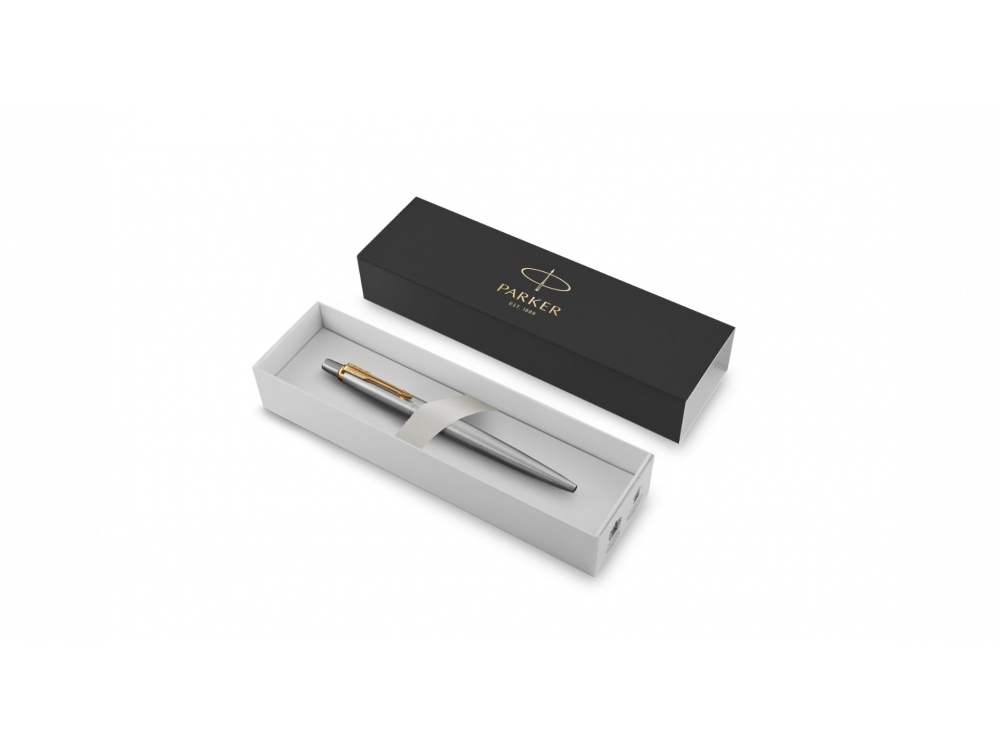 Ручка гелевая Parker Jotter Core K694 Stainless Steel GT Mblack-1