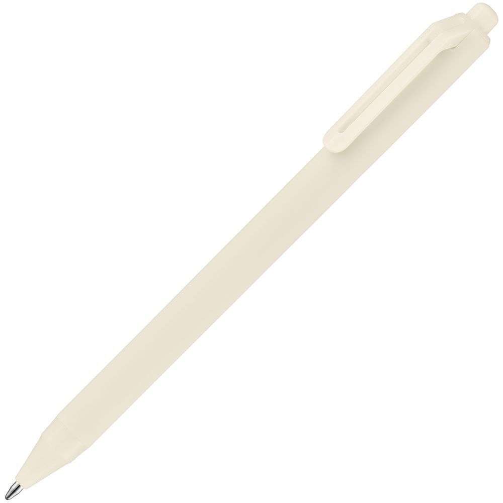 Ручка шариковая Cursive Soft Touch, бежевая-0