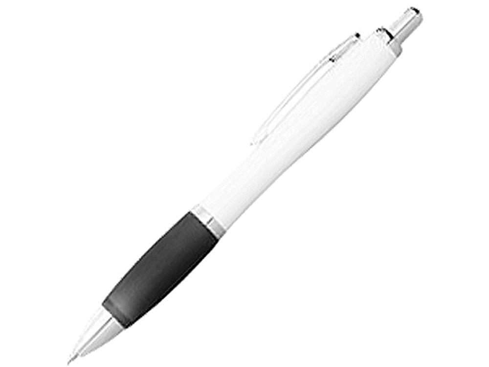 Ручка шариковая Nash, белый/черный, черные чернила-0