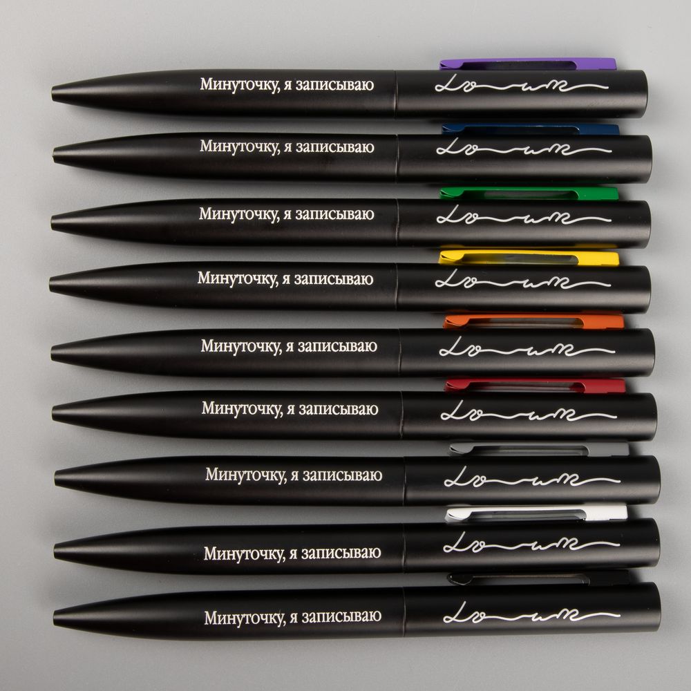 Ручка шариковая Inkolor, черная с зеленым-3