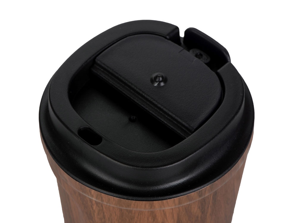 Термокружка CAFe COMPACT, 380 мл, wood-3