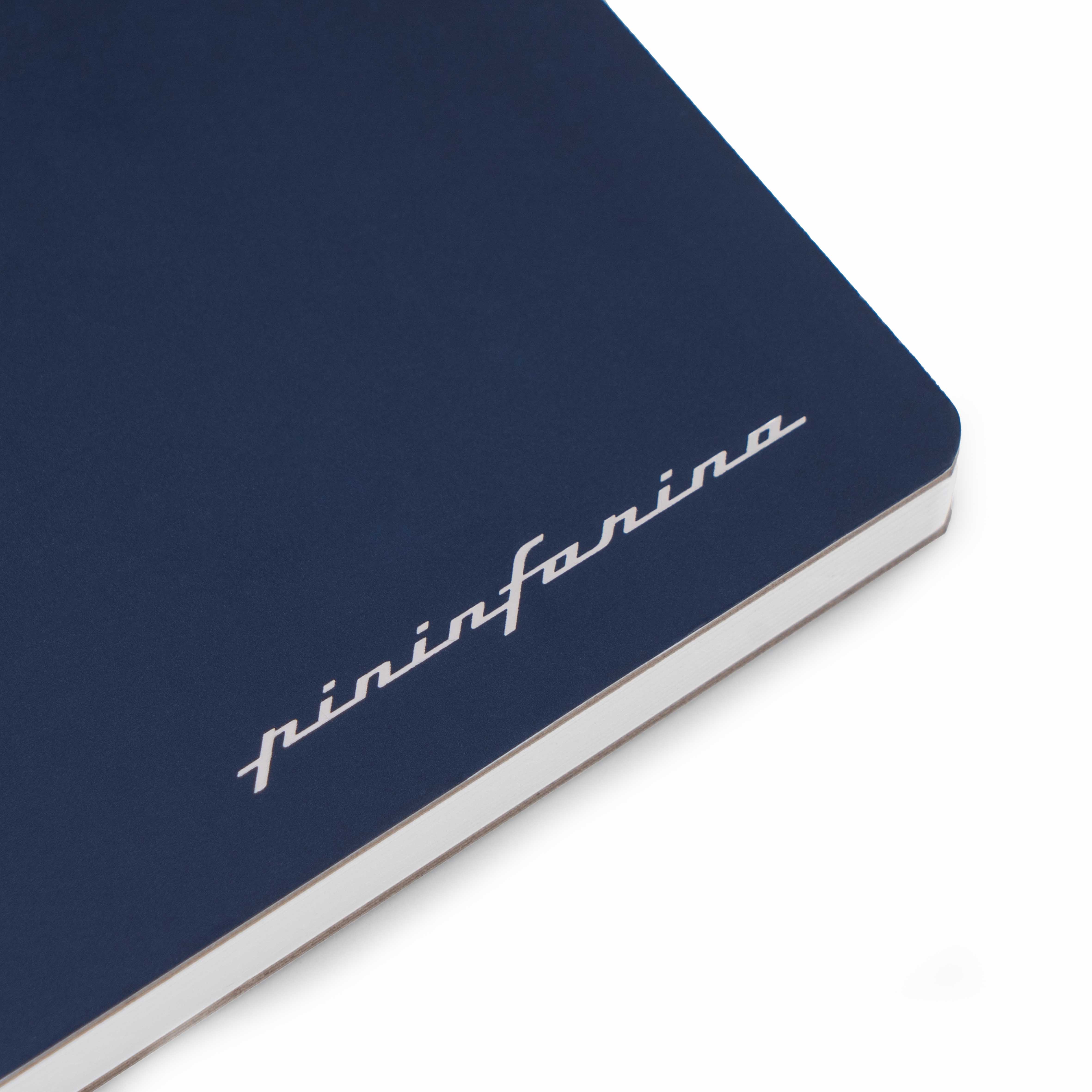 Тетрадь принт Pininfarina Stone Paper синяя 14х21см каменная бумага, 64 листа, линованная, твердая обложка-1