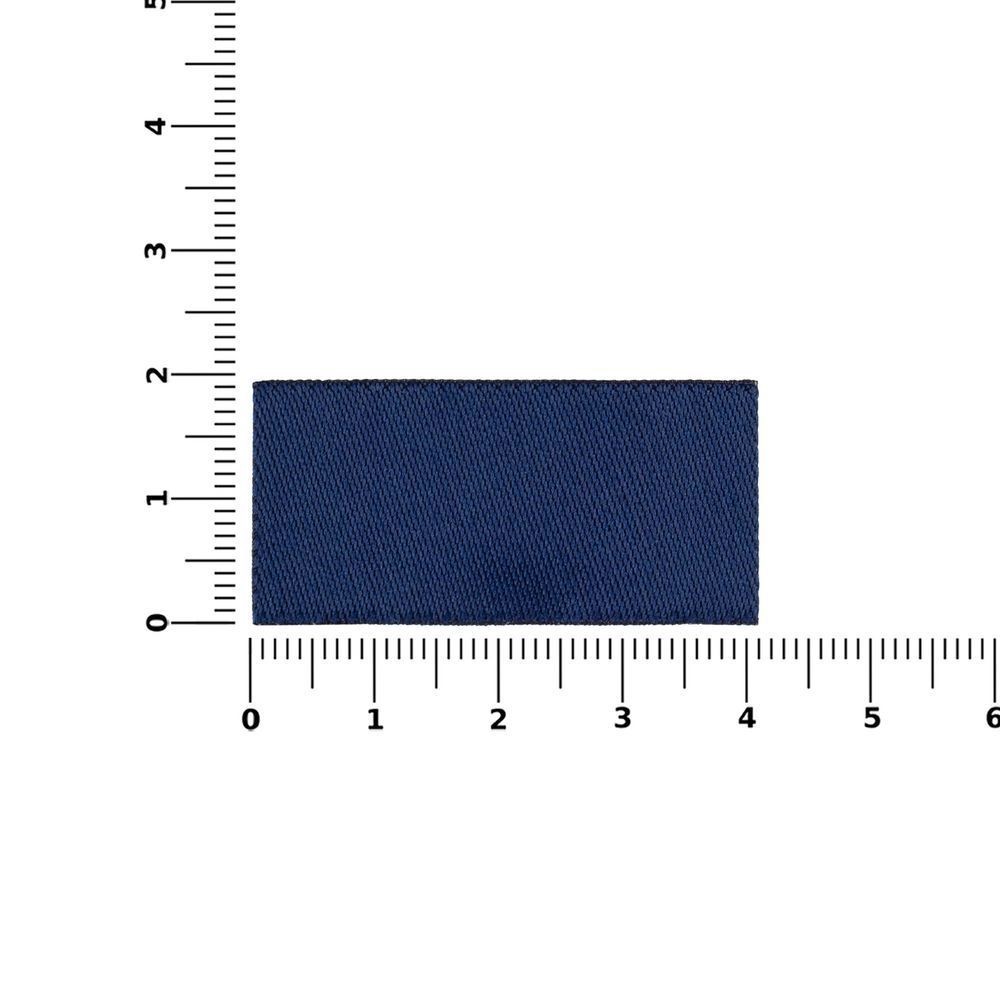 Лейбл тканевый Epsilon, XXS, темно-синий-3