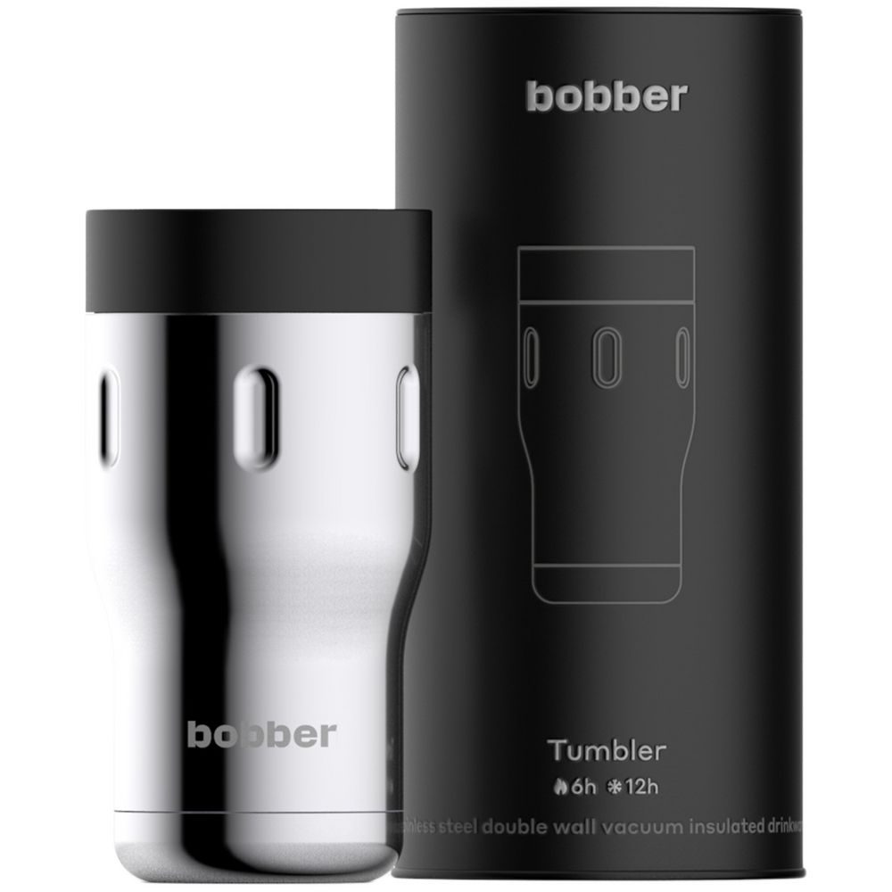 Термостакан Tumbler 350, вакуумный, стальной зеркальный-2