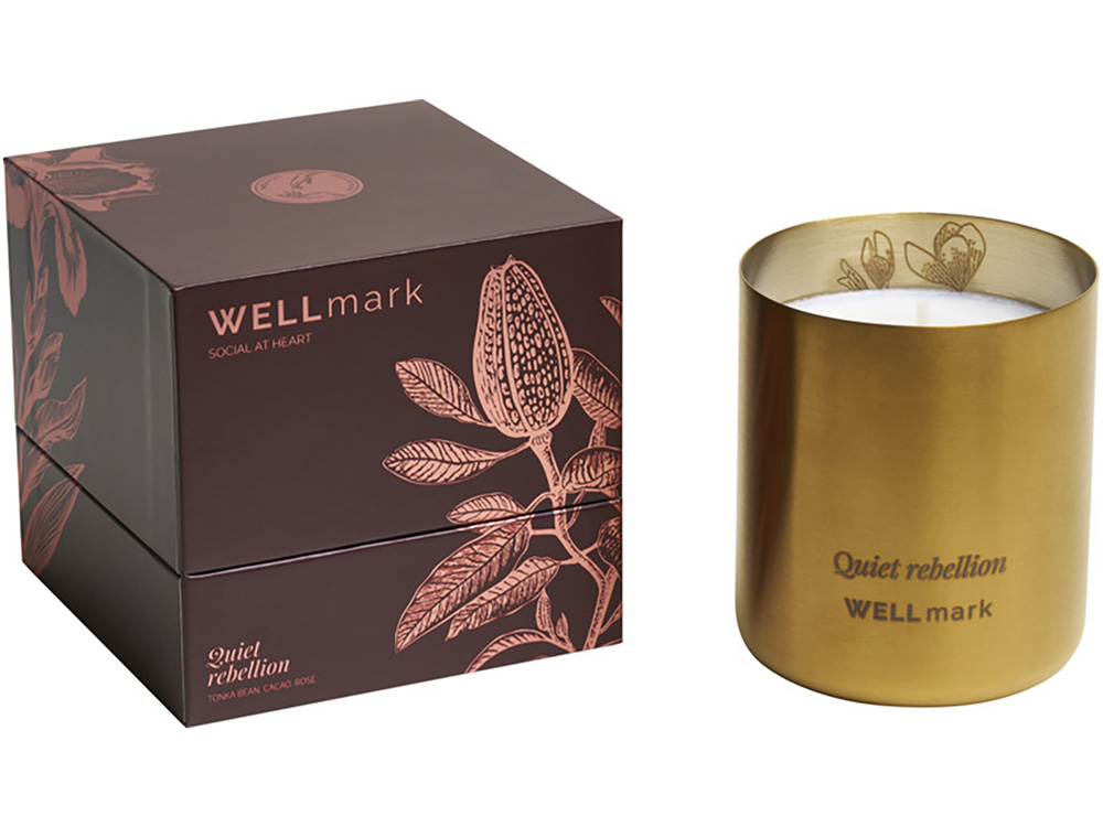 Ароматическая свеча Wellmark Quiet Rebellion - Золотой-4