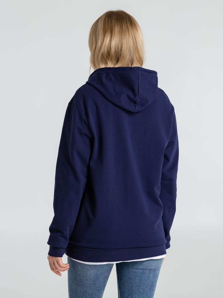 Толстовка с капюшоном унисекс Hoodie, темно-синяя-5