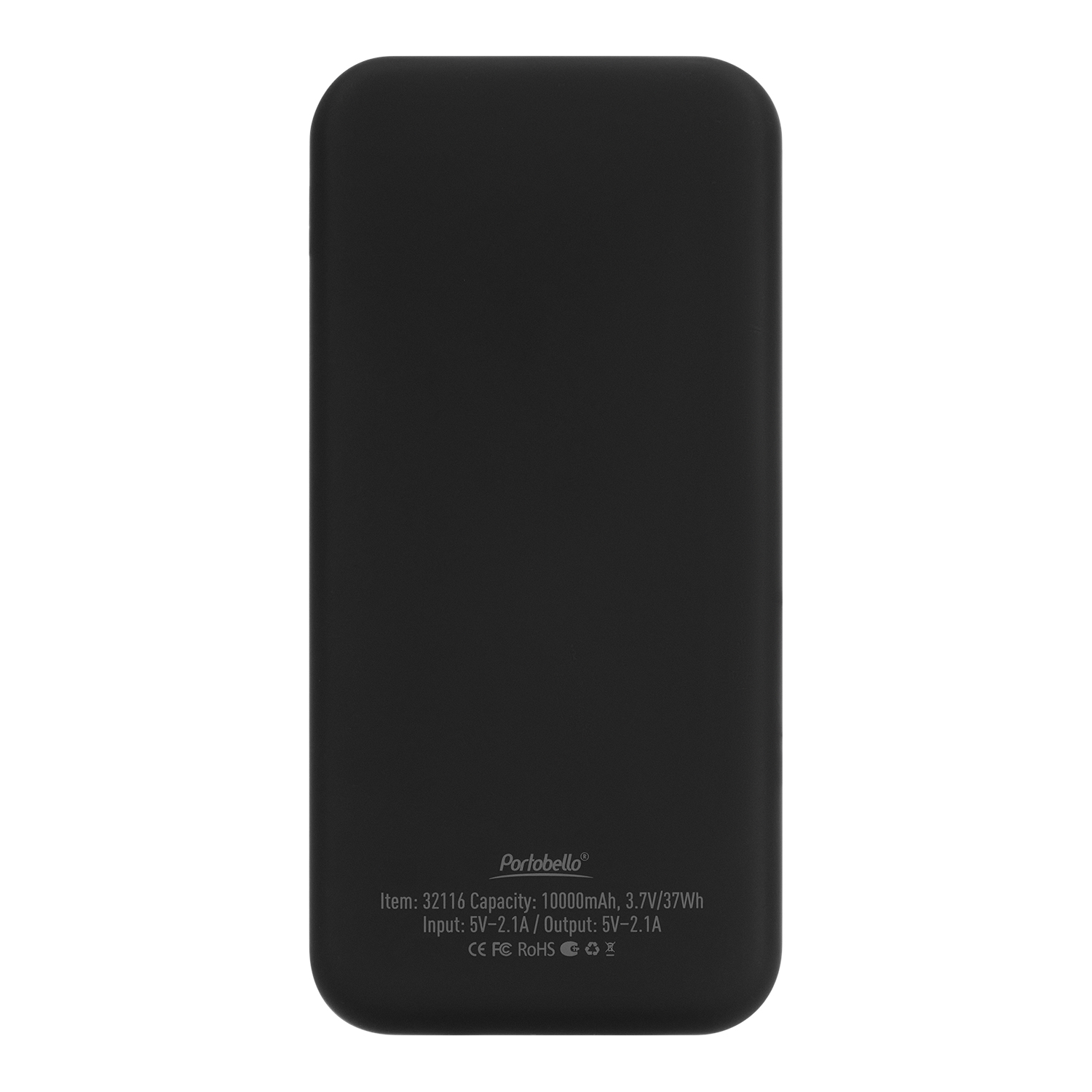 Внешний аккумулятор с подсветкой Люче (Luce) 10000 mAh, черный-2