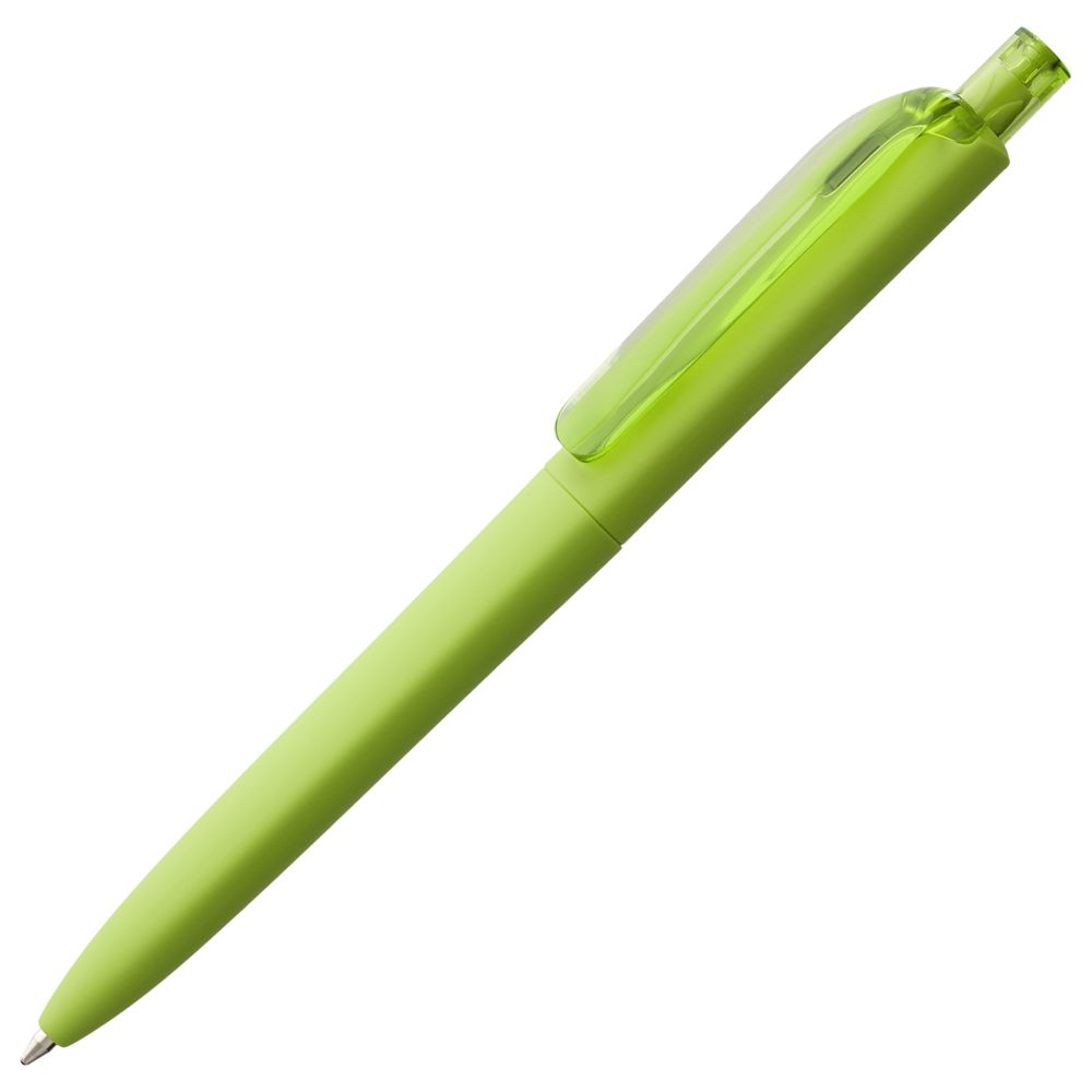 Ручка шариковая Prodir DS8 PRR-T Soft Touch, зеленая-0