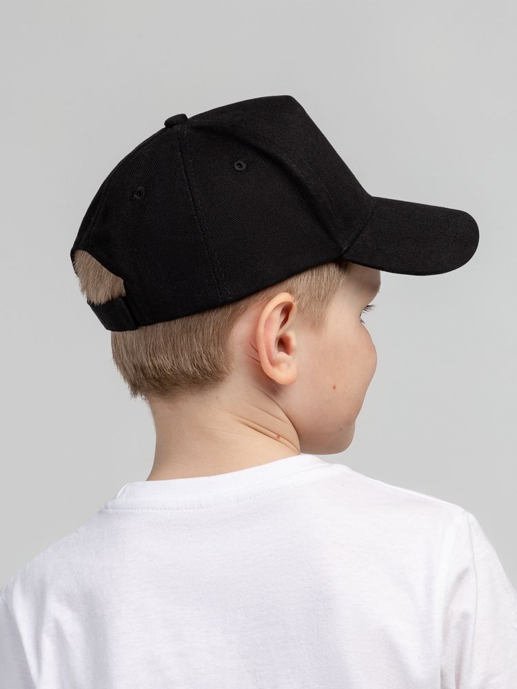 Бейсболка детская Standard Kids, черная-4