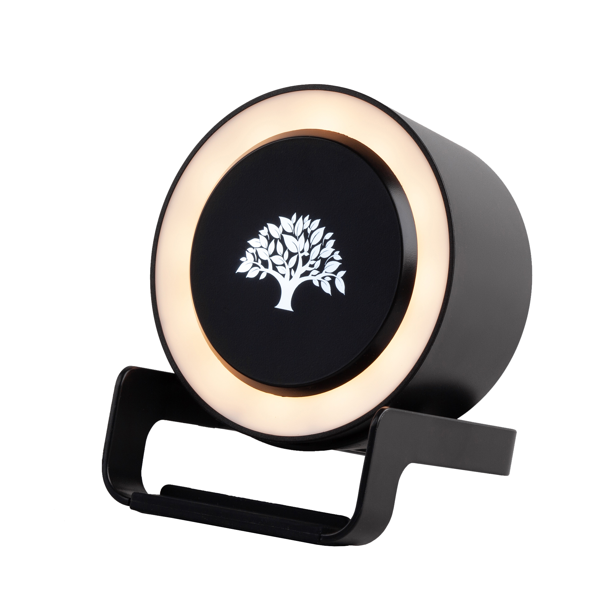 Bluetooth колонка-подставка "Smart Loud" с беспроводным (10W) зарядным устройством, лампой и подсветкой логотипа-0