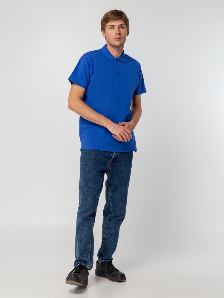 Рубашка поло мужская Spring 210, ярко-синяя (royal)-4