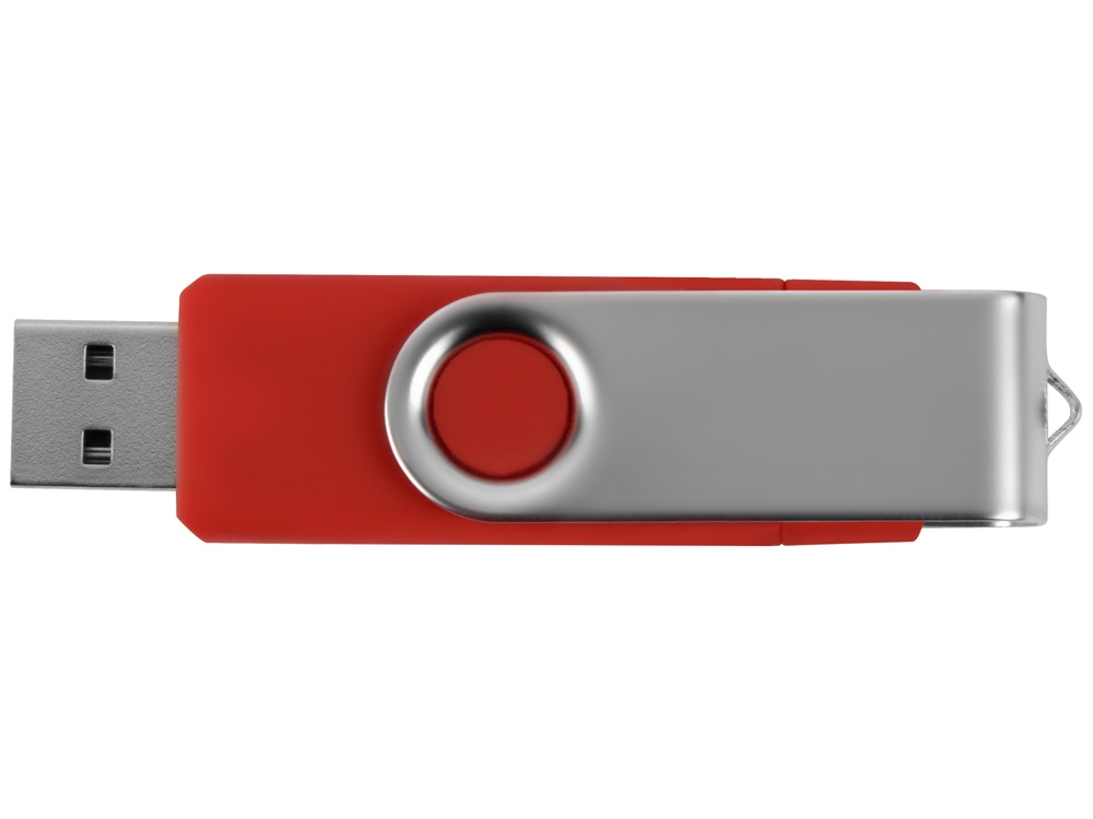 USB/micro USB-флешка 2.0 на 16 Гб Квебек OTG, красный-4