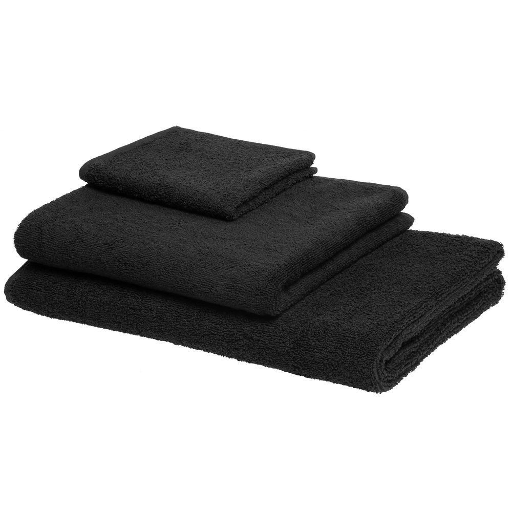 Полотенце отельное For Rooms, среднее, черное-3