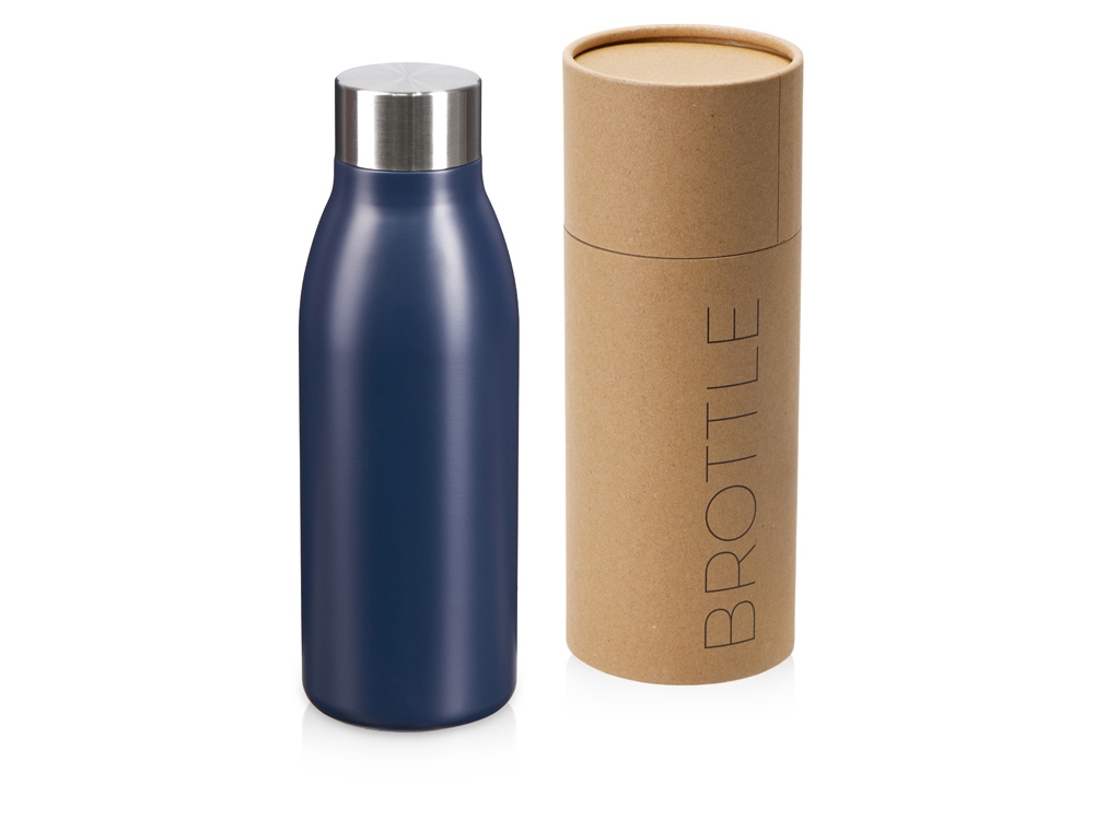 Вакуумная термобутылка Brottle, темно-синий-1