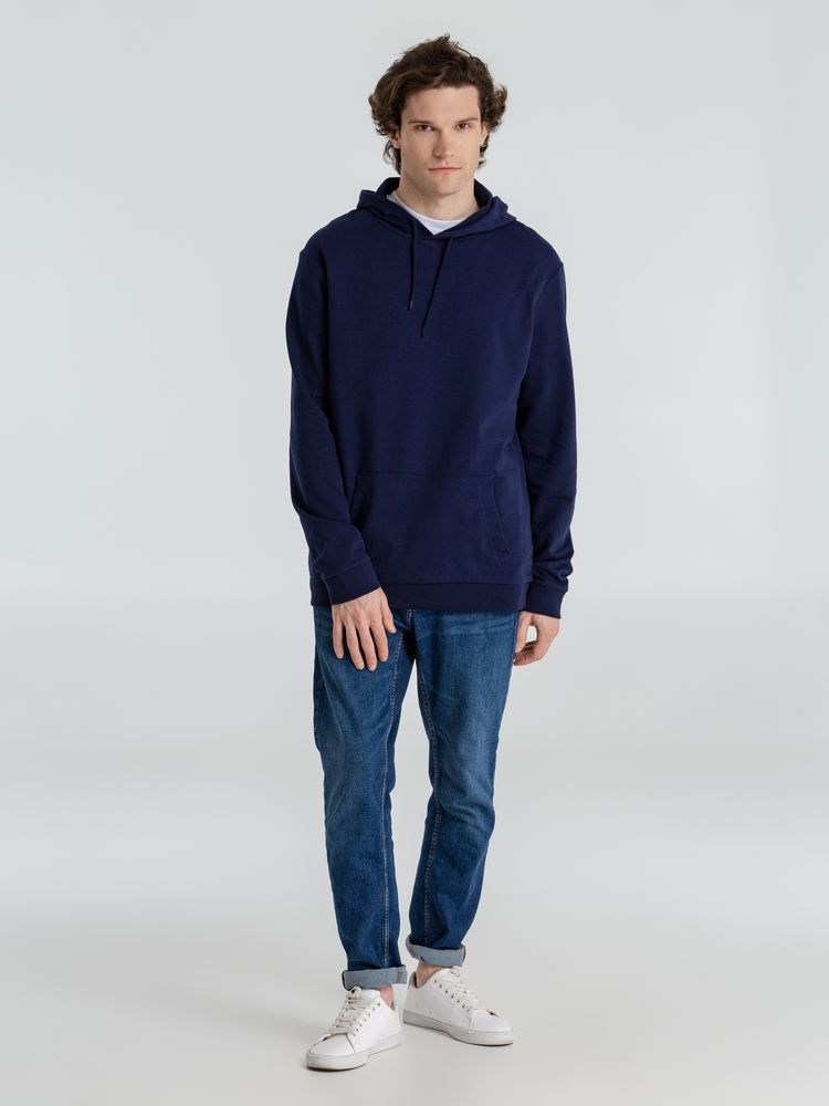 Толстовка с капюшоном унисекс Hoodie, темно-синяя-10