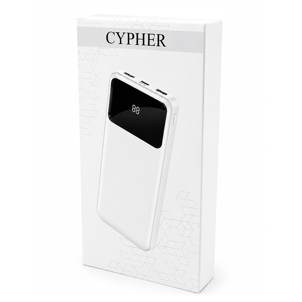 Внешний аккумулятор Cypher 10000 Mah, Белый-5