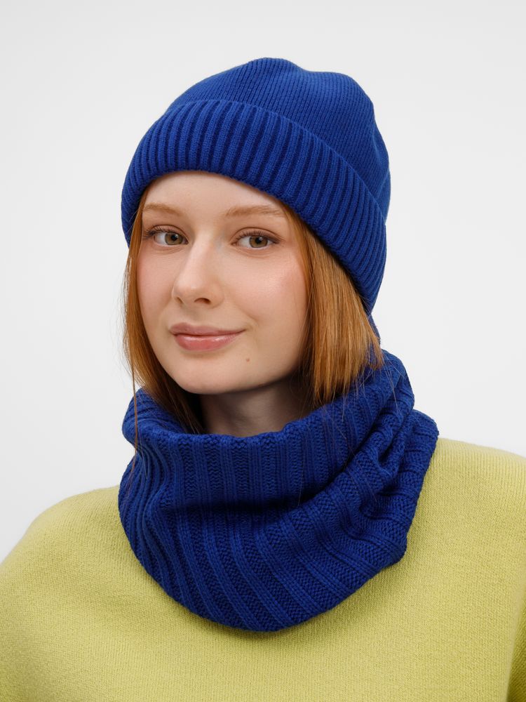 Шапка ComFleece, темно-синяя (кобальт)-4