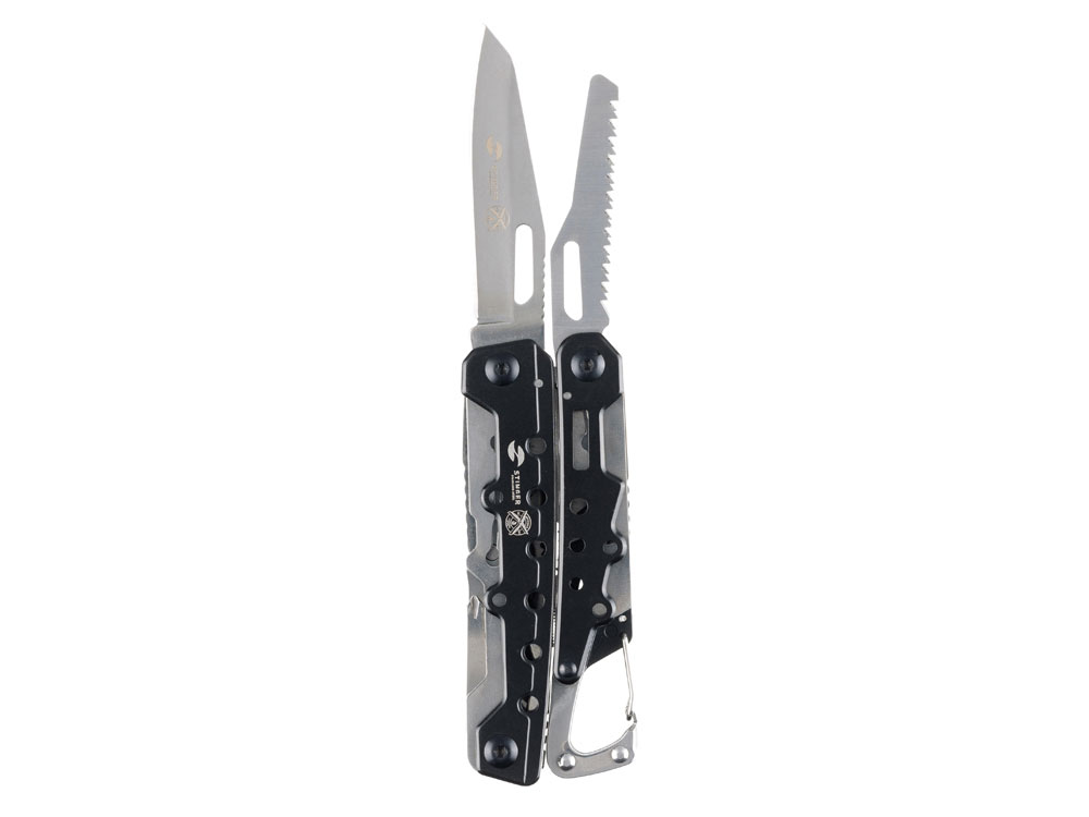 Мультитул Stinger, 105x40 мм, 12 функций, сталь, чёрно-серебристый, в комплекте нейлоновый чехол-3