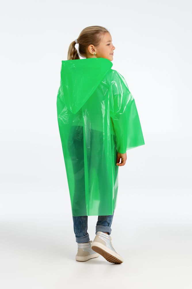 Дождевик-плащ детский BrightWay Kids, зеленый-4
