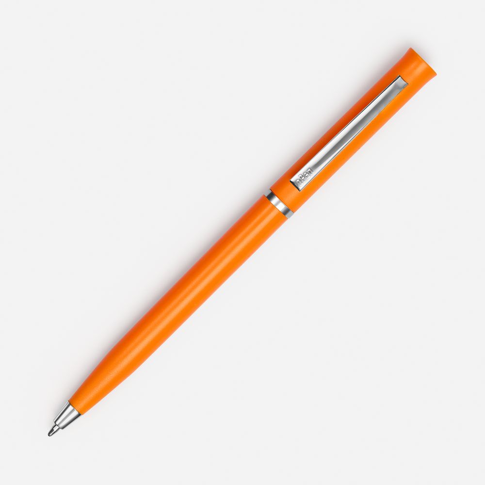 Ручка шариковая Euro Chrome, оранжевая-2