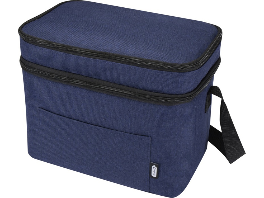 Tundra сумка-холодильник из переработанного РЕТ-пластика, сертиф. согласно GRS - Heather navy-0