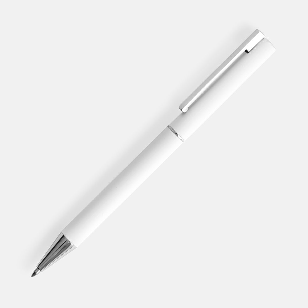 Ручка шариковая Blade Soft Touch, белая-0