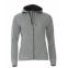 Толстовка женская CLASSIC HOODY FULL ZIP 300, серый меланж