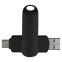Флеш накопитель USB 3.0 + TYPE C Cupertino, черный матовый