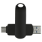 Флеш накопитель USB 3.0 + TYPE C Cupertino, черный матовый