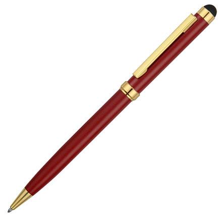 Ручка шариковая со стилусом Gold Soi, Красный/золотой