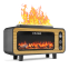 Светодиодный USB увлажнитель-аромадиффузор Vintage Fireplace, Коричневый