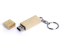 USB-флешка на 4 Гб прямоугольная форма, колпачек с магнитом, натуральный