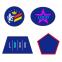 Шеврон из габардина Gabo L, синий