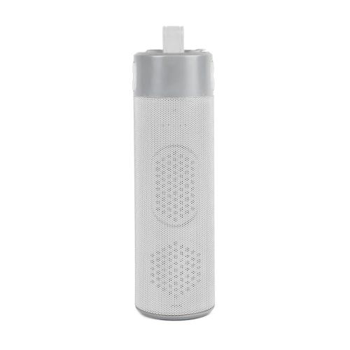 Bluetooth колонка TURBO TUBE с зарядным устройством (2000mAh) и моноподом , белый, серый