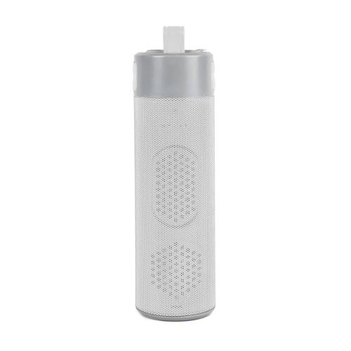 Bluetooth колонка TURBO TUBE с зарядным устройством (2000mAh) и моноподом , белый, серый