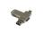 USB 2.0- флешка на 128 Гб поворотный механизм 2 в 1, c дополнительным разъемом Type-C с одноцветным металлическим клипом, серый