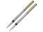 Набор Pierre Cardin PEN&PEN: ручка шариковая + роллер. Цвет - серебристый. Упаковка Е.