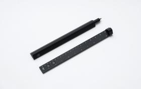 НАБОР 2 в 1: Шариковая ручка и линейка SLIDE BLACK