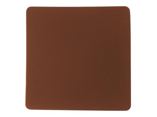 ПАТЧ КВАДРАТ soft-touch (коричневый ) 5,5 х 5,5 см